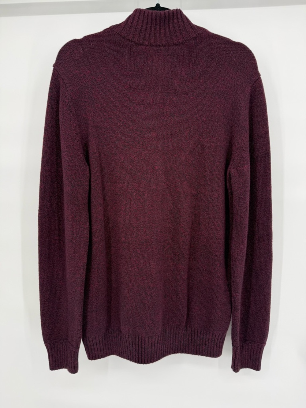 American Eagle Seriously Soft Henley Sweater Mock Neck Button Pullover Preppy - Picture 5 of 15